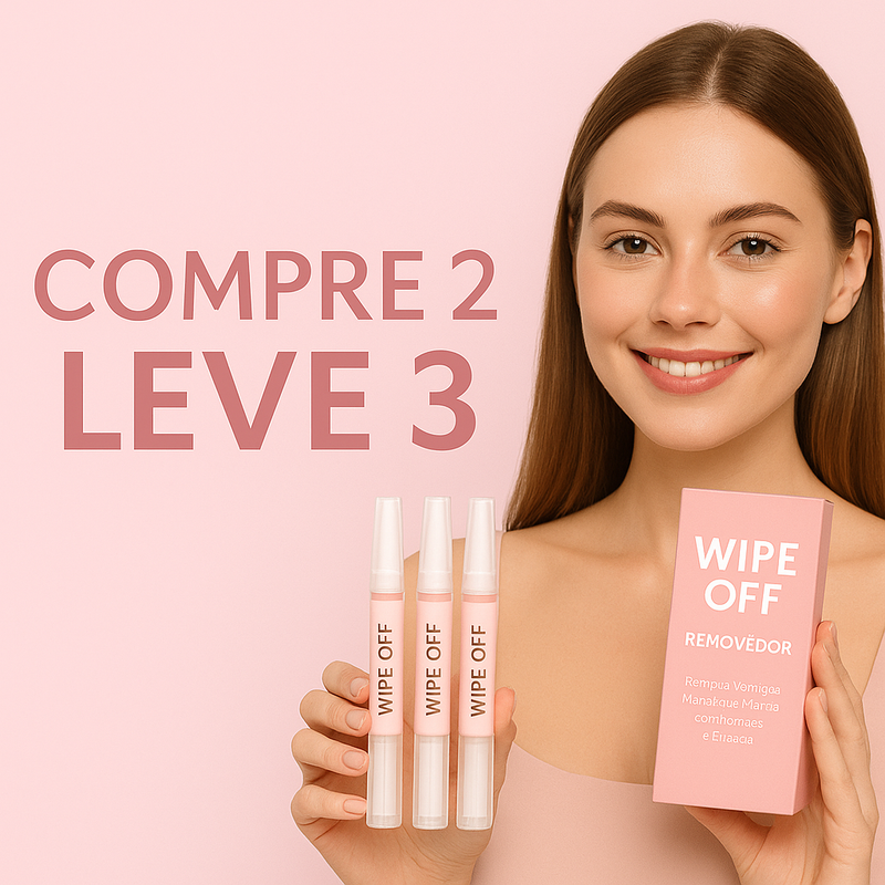 Wipe Off® - Remova Verrugas, Manchas e Marcas com Rapidez e Eficácia! COMPRE 2, LEVE 3