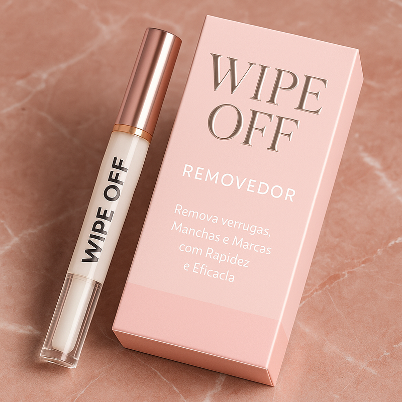 Wipe Off® - Remova Verrugas, Manchas e Marcas com Rapidez e Eficácia! COMPRE 2, LEVE 3